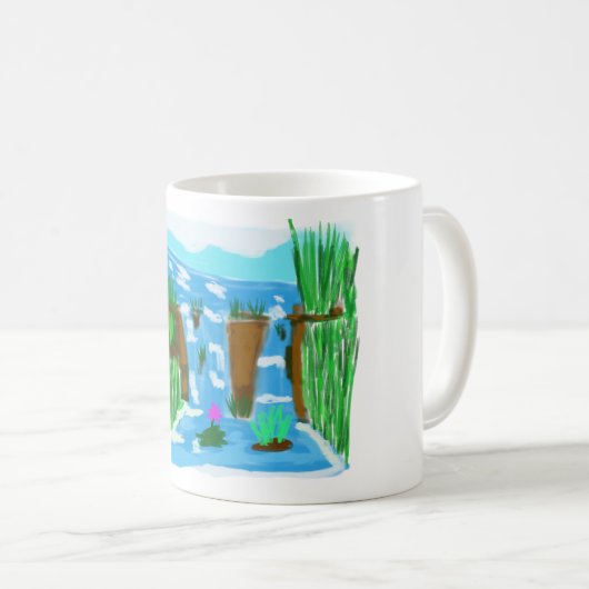 Mug Portrait de cascade (Devant droit)