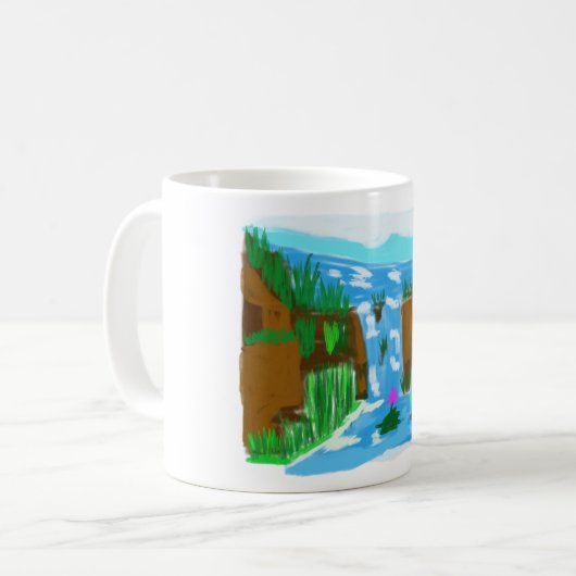 Mug Portrait de cascade (Devant gauche)