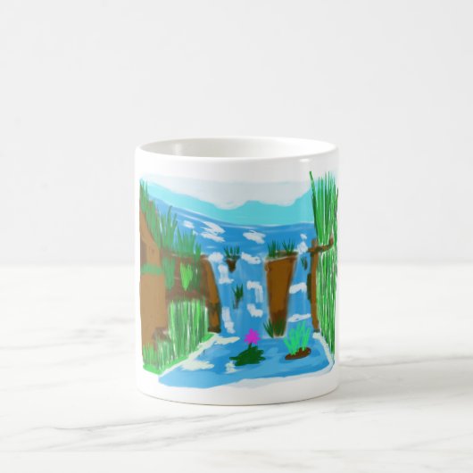 Mug Portrait de cascade (Centre)