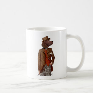 Mug Portrait de cavalier de poseur rouge