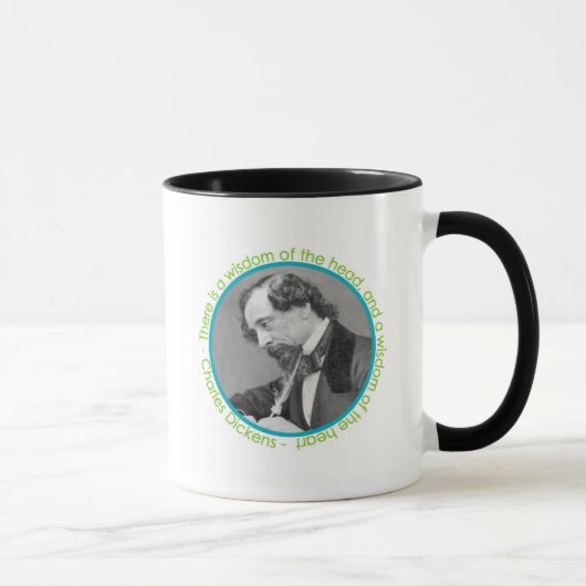 Mug Portrait de Charles Dickens avec la citation (Droite)