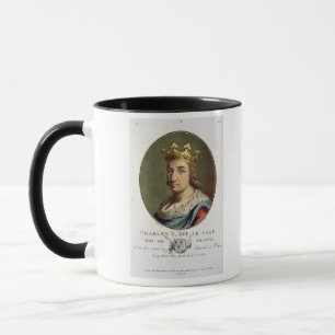 Mug Portrait de Charles V, appelé "" le roi sage de F