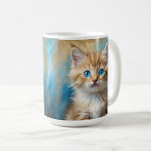 Mug Portrait de chat adorable (Devant droit)