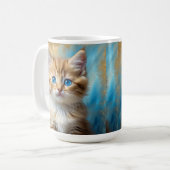 Mug Portrait de chat adorable (Devant gauche)