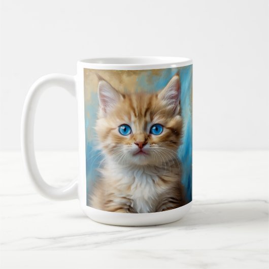 Mug Portrait de chat adorable (Gauche)