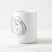 Mug Portrait de chat Birman (Devant gauche)