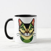 Mug Portrait de chat Camouflage (Gauche)
