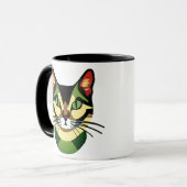 Mug Portrait de chat Camouflage (Devant gauche)