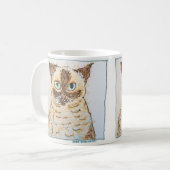 Mug Portrait de Chat Fantaisiste Coloré (Devant gauche)