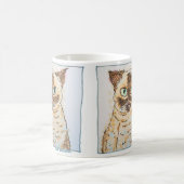Mug Portrait de Chat Fantaisiste Coloré (Centre)