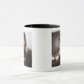 Mug Portrait de chat se reposant dans la chaise (Centre)