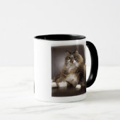 Mug Portrait de chat se reposant dans la chaise (Devant droit)