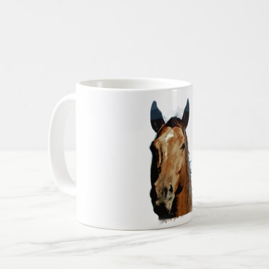 Mug Portrait de cheval (Devant gauche)