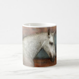 Mug Portrait de Cheval Andalou Gris Dappé
