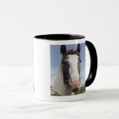Mug Portrait de cheval de Clydesdale (Devant droit)