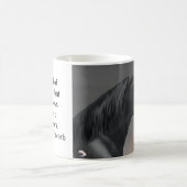 Mug Portrait de cheval noir arabe (Centre)