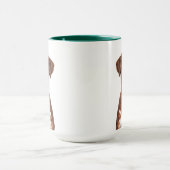 Mug Portrait de chien brun (Centre)
