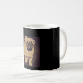 Mug Portrait de chien Carlin mignon (Devant droit)
