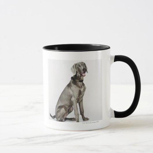 Mug Portrait de chien de Weimaraner (Droite)