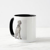 Mug Portrait de chien de Weimaraner (Devant gauche)
