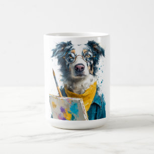 Mug Portrait de chien peintre artistique