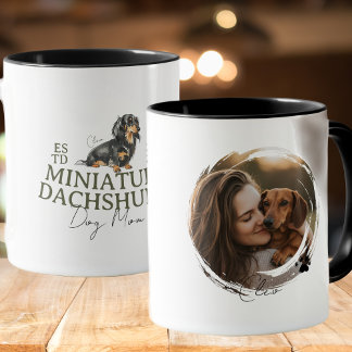 Mug Portrait de chien personnalisé Maman Chien Miniatu