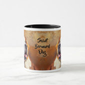 Mug Portrait de chien Saint-Bernard (Centre)
