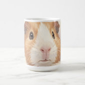Mug Portrait de Cochon d'Inde Mignon et Fluffy (Centre)