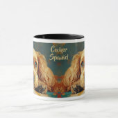 Mug Portrait de Cocker Spaniel Américain Buff (Centre)