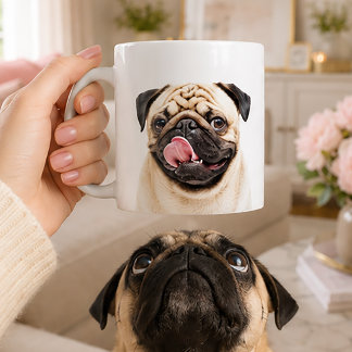 Mug Portrait de compagnie personnalisé | Télécharger u