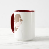 Mug Portrait de contours moderne (Devant gauche)