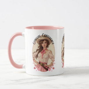 Mug Portrait de cowgirl coquette de mode western