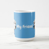 Mug Portrait de Dalmatien avec collier bleu (Centre)