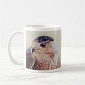 Mug Portrait de faucon de tonneliers (Gauche)