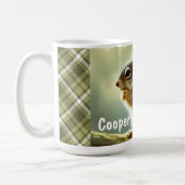 Mug Portrait de faune de bébé écureuil personnalisé (Gauche)