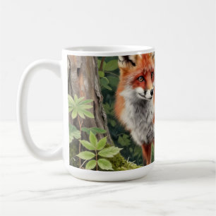 Mug Portrait de faune forestière du renard roux