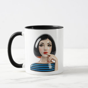 Mug Portrait de femme éditorial