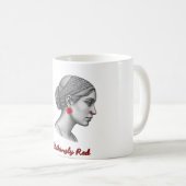 Mug Portrait de Femme Élégante - (Devant droit)