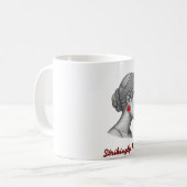 Mug Portrait de Femme Élégante - (Devant gauche)