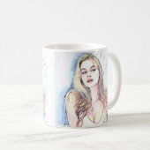 Mug Portrait de Hailey (Devant droit)