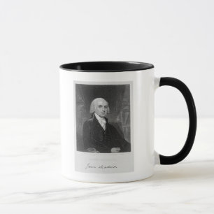 Mug Portrait de James Madison, gravé par William A.