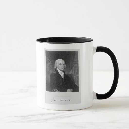 Mug Portrait de James Madison, gravé par William A. (Droite)