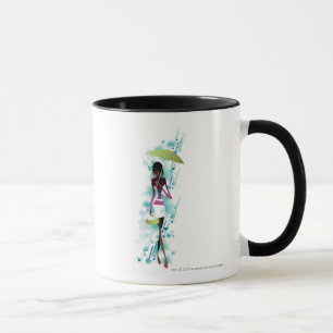 Mug Portrait de jeune femme tenant la bourse et le
