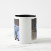 Mug portrait de jeune fille tenant le cheval blanc (Centre)