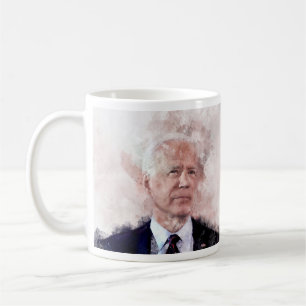Mug Portrait de Joe Biden en aquarelle