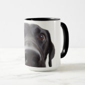 Mug Portrait de la collection Black Labrador (Devant droit)