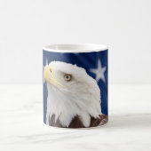Mug Portrait de l'aigle chauve avec étoiles (Centre)