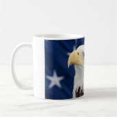 Mug Portrait de l'aigle chauve avec étoiles (Gauche)