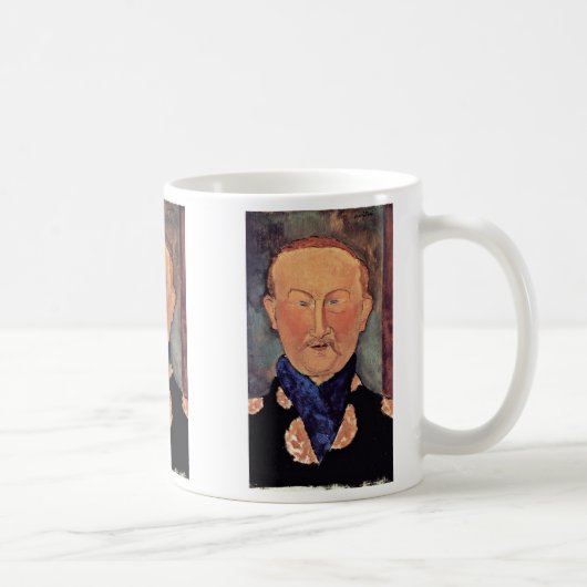 Mug Portrait de Léon Bakst par Modigliani Amedeo (Droite)