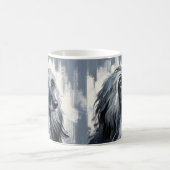 Mug Portrait de Lévrier Afghan Gris (Centre)